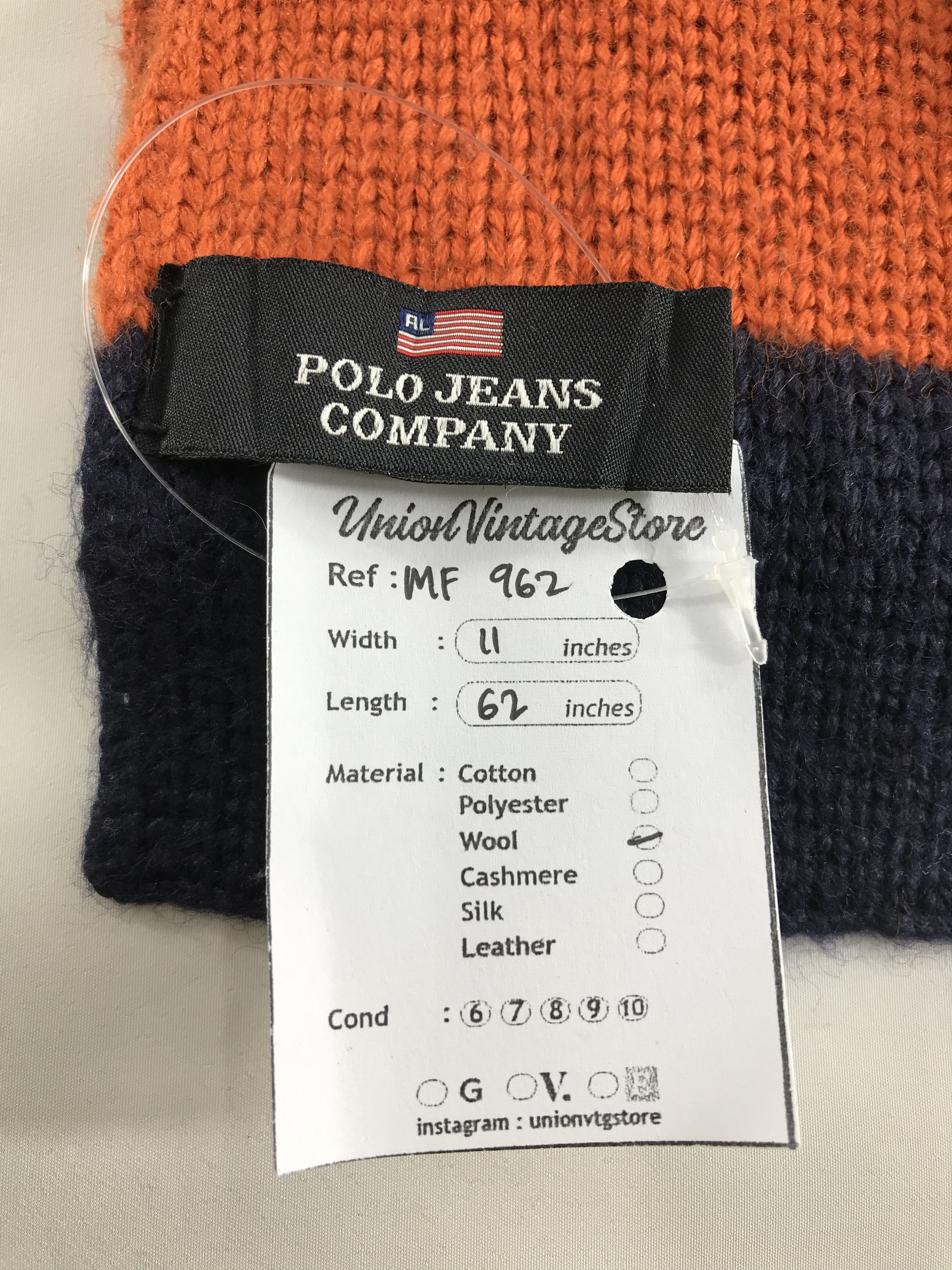 Polo Ralph Lauren Vintage Polo Ralph Lauren Scarf/Muffler/Neckwear MF962 Size ONE SIZE - 5 Thumbnail