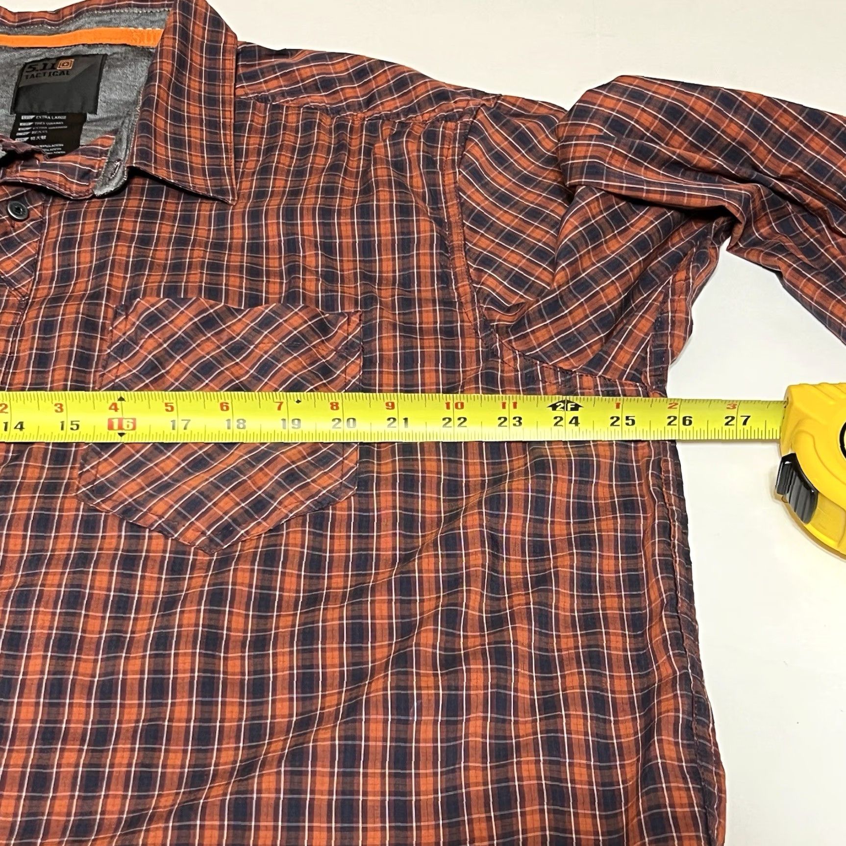 Vintage 511 Tactical Plaid Shirt Covert Flex Long Sleeve Snap Mens XL Red Size US XL / EU 56 / 4 - 6 Thumbnail