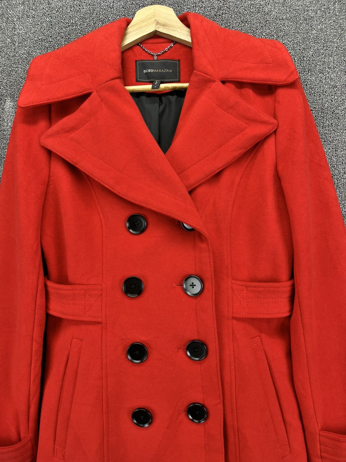 Bcbgmaxazria Bcbg Maxazria Max Mara Trench Coat Long Jacket Size S / US 4 / IT 40 - 5 Thumbnail
