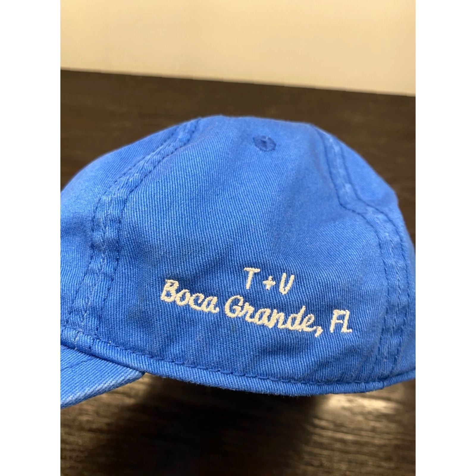 johnnie-O johnnie-O Hat Mens One Size Blue Twill Strapback West Coast Prep Florida Golf Size ONE SIZE - 5 Thumbnail