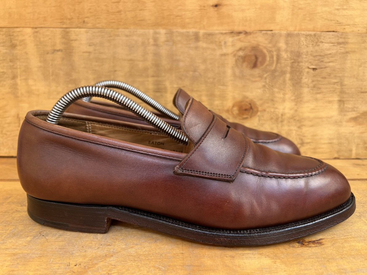 Crockett & Jones Crockett & Jones Eaton' Brown Leather Loafers Size UK 7 E Size US 8 / EU 41 - 6 Thumbnail