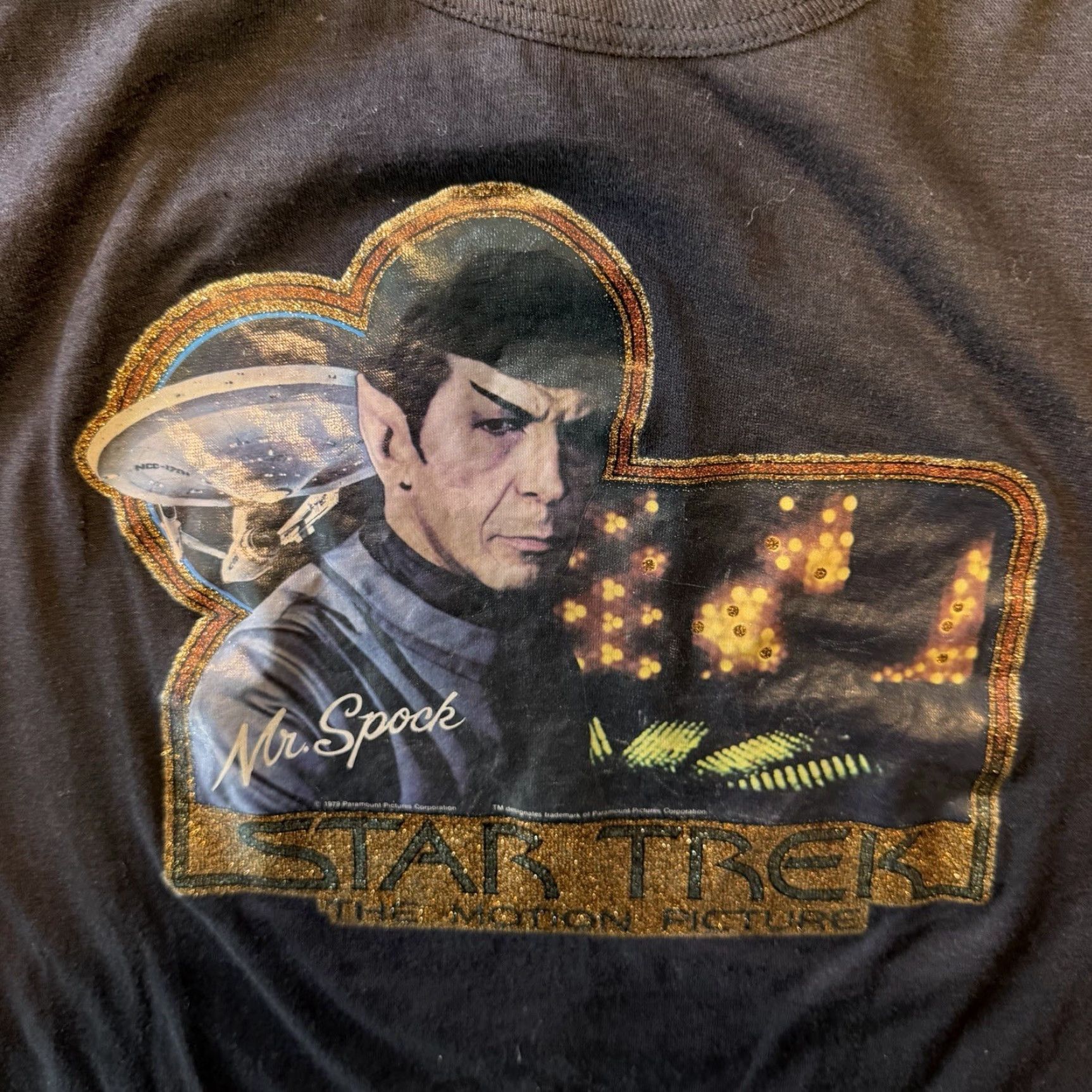 Vintage VINTAGE Mr. Spock Shirt Star Trek The Motion Picture 1979 XL Unisex Graphic Tee Black 1970s Size US XL / EU 56 / 4 - 2 Thumbnail