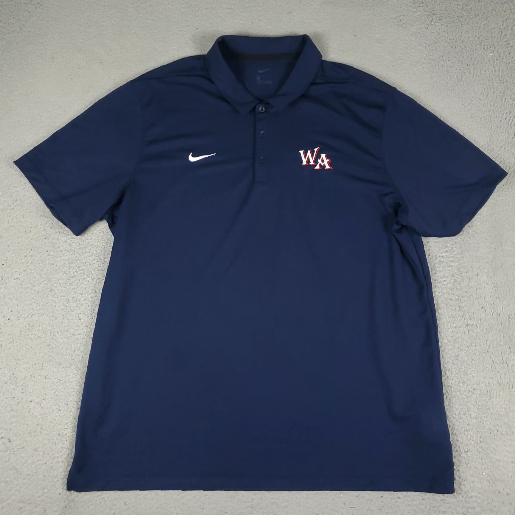 Nike Nike Polo Shirt Mens 2XL Blue Golf Casual Short Sleeve Polo Shirt Nike Golf Dri-Fit Mens Blue 2XL Size US XXL / EU 58 / 5 - 3 Thumbnail