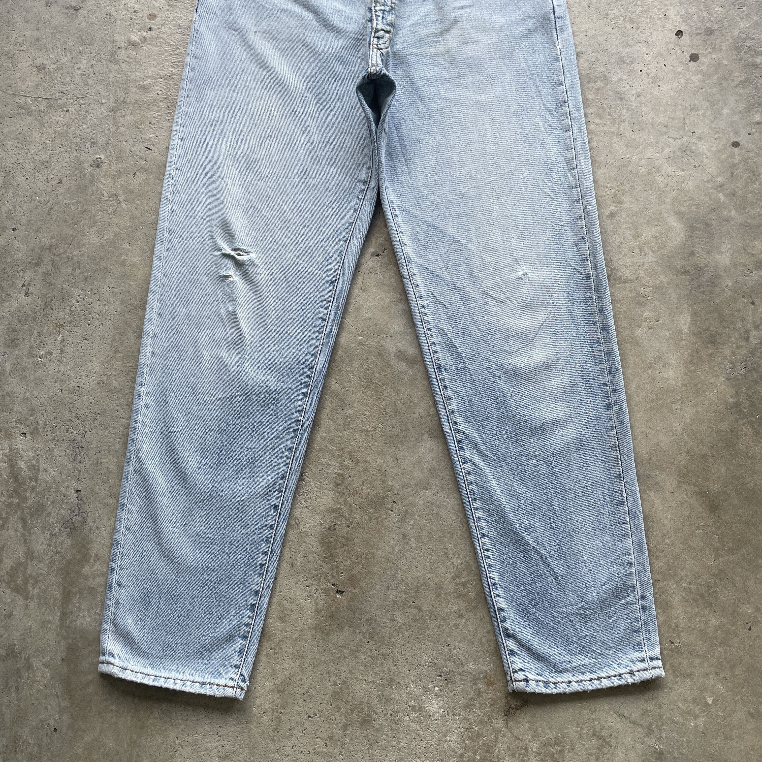 Japanese Brand W31 VINTAGE JAPANESE WASH DENIM FADED DISTRESSED JEANS PANTS Size US 31 - 4 Thumbnail