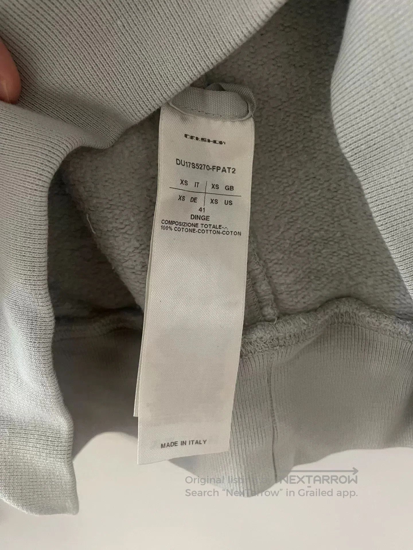 Rick Owens Drkshdw DRKSHDW Rick Owens XS Sweatshirt. Size US XS / EU 42 / 0 - 5 Thumbnail