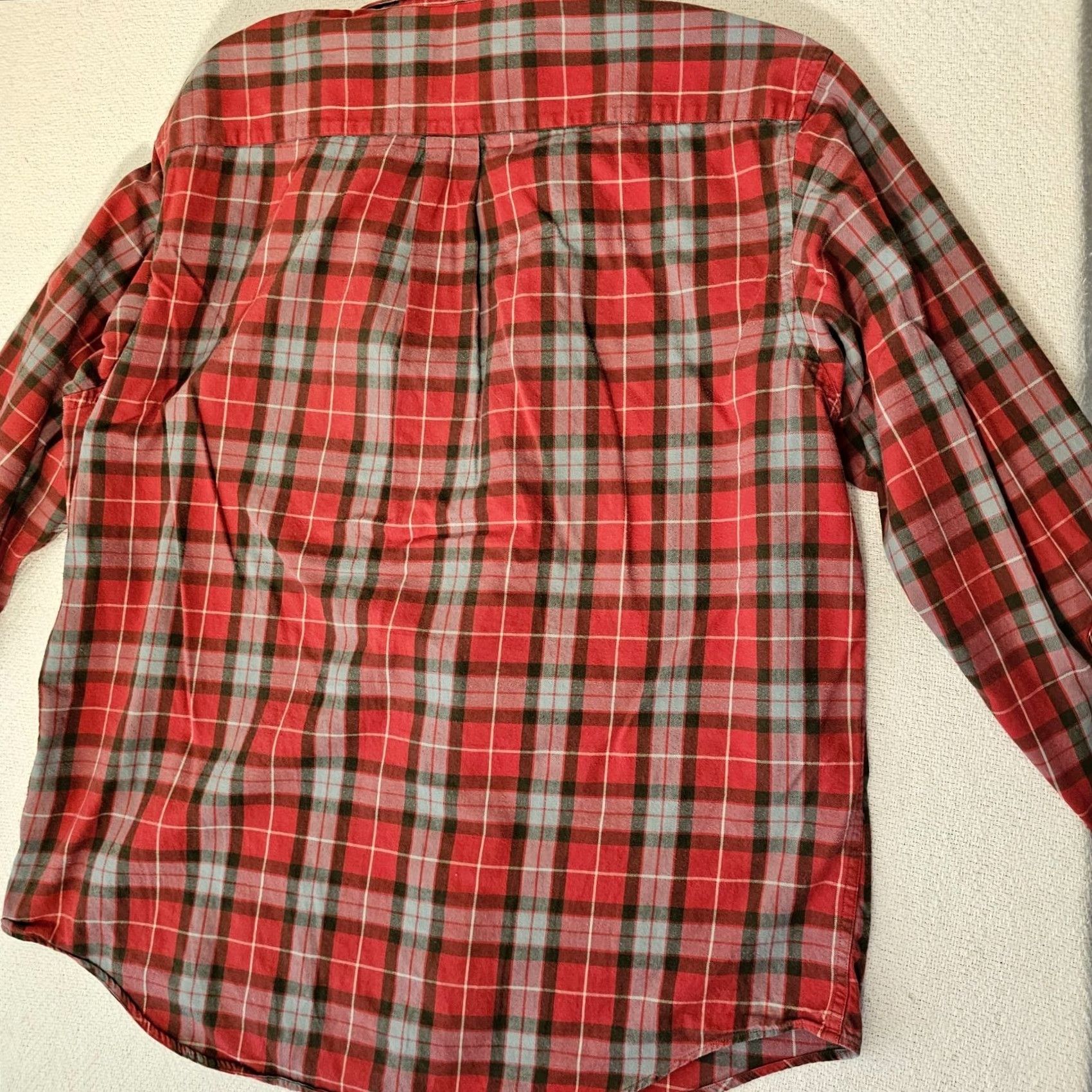Brooks Brothers Brooks Brothers Shirt Men Large Red Plaid Flannel Button-Up Long Sleeve Size US L / EU 52-54 / 3 - 7 Thumbnail
