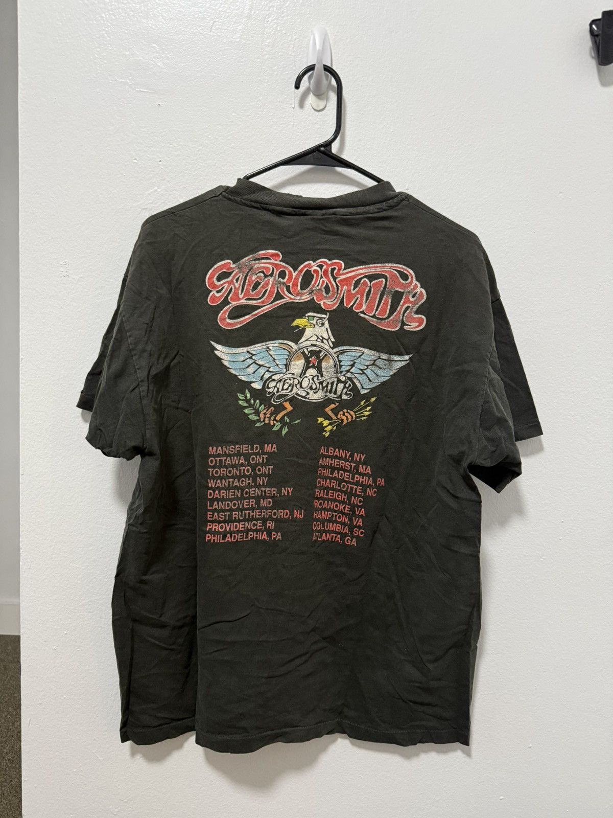 Giant 1993 Single-stitch Aerosmith tour band tee Size US XL / EU 56 / 4 - 2 Thumbnail