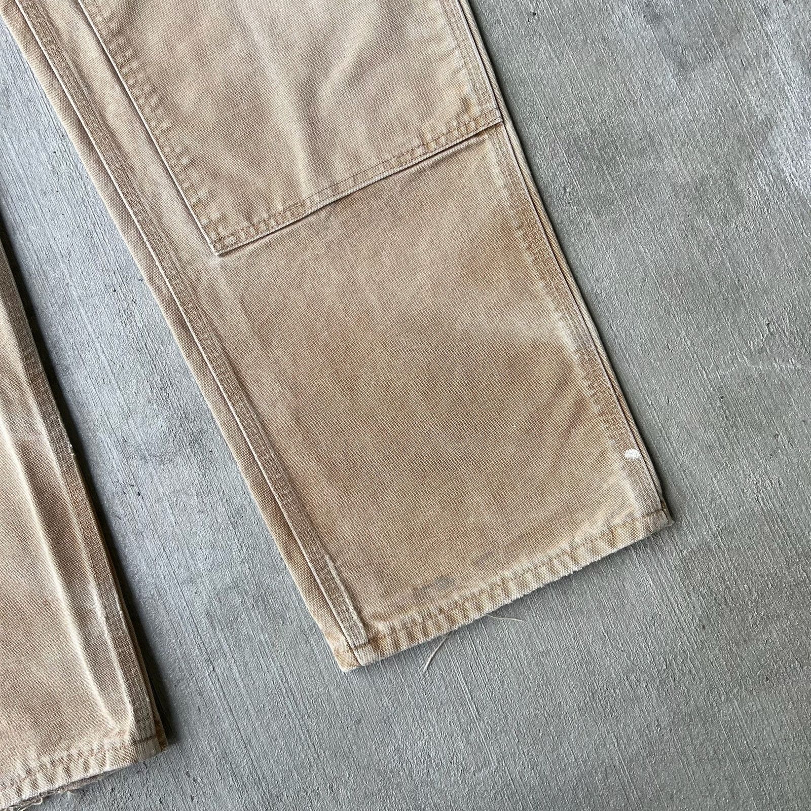 Carhartt × Vintage Carhartt brown faded double knee work wear carpenter pants Size US 37 - 9 Thumbnail