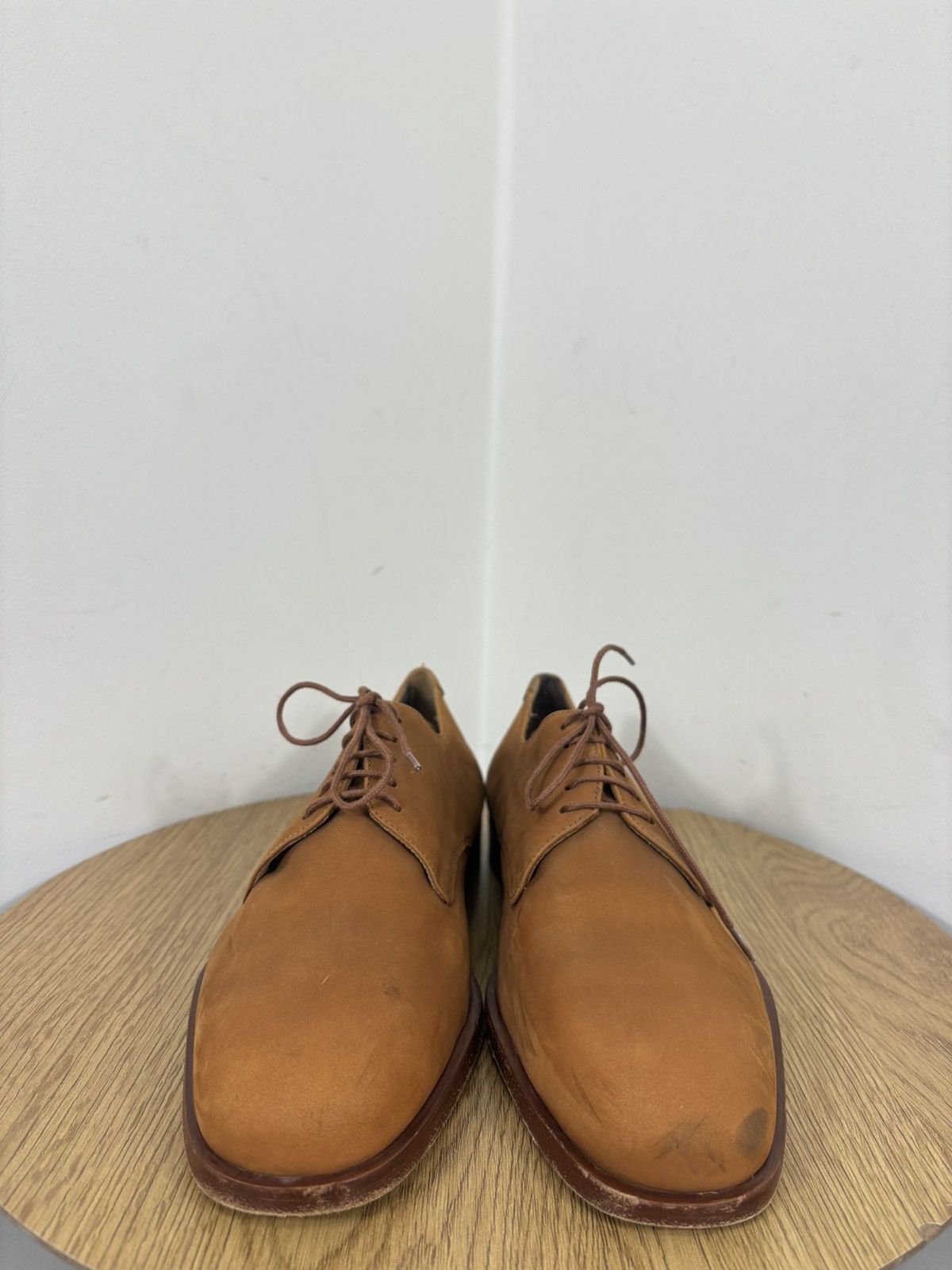 Bally Bally Ried Men’s Tan Nubuck Leather Derby Shoes Size US 7.5 / EU 40-41 - 6 Thumbnail