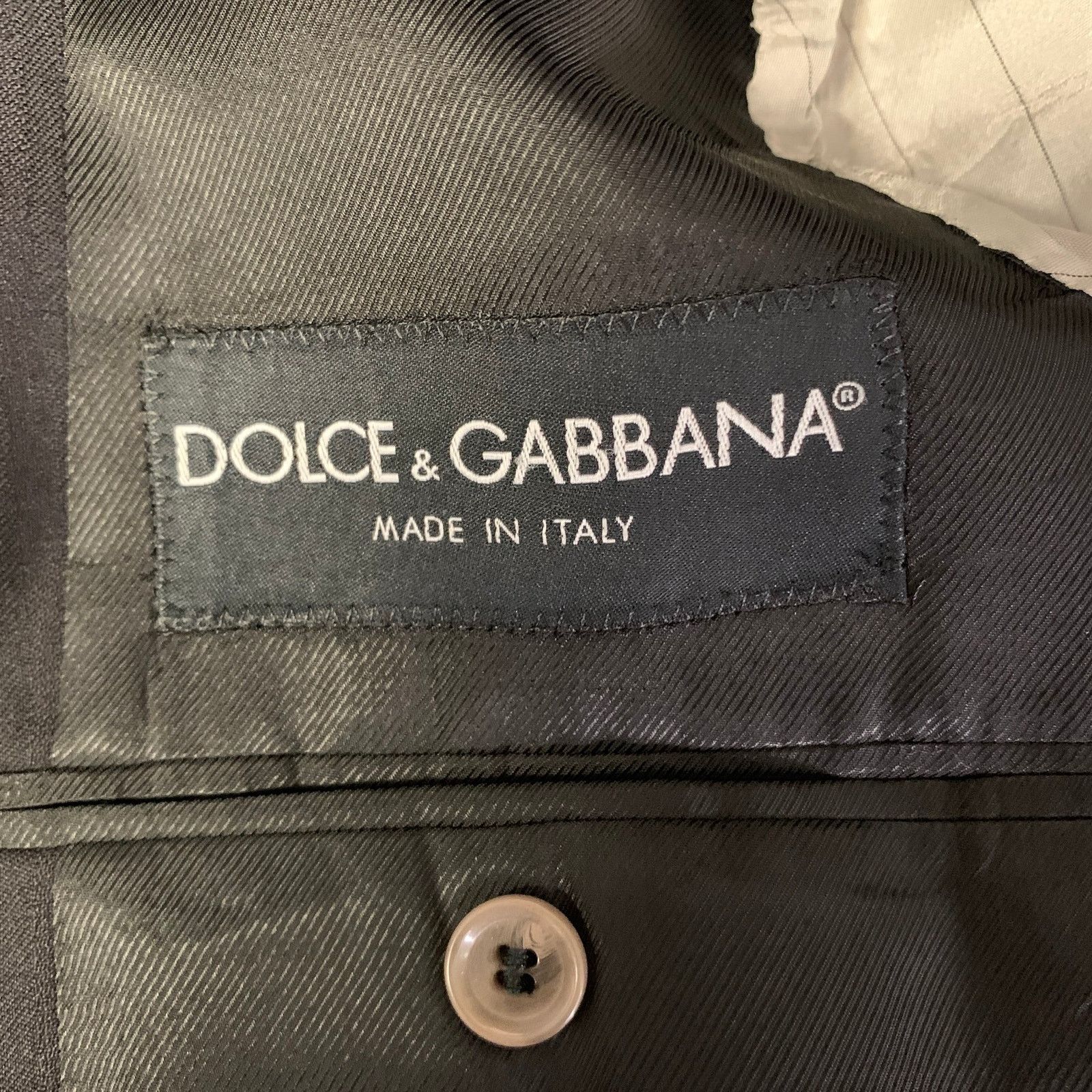Dolce & Gabbana Dolce & Gabbana 42 Black Grey Stripe Wool Blend Sport Coat Size 42R - 5 Thumbnail
