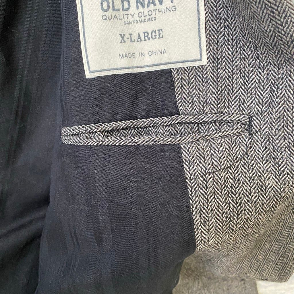 Old Navy Old Navy men X-Large wool blend 2 button blazer inner and ou Size 48R - 7 Thumbnail
