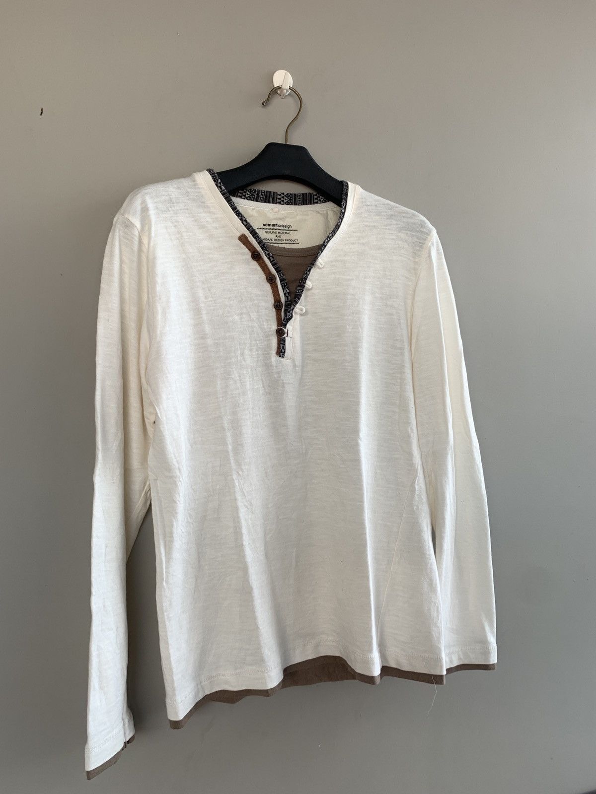 If Six Was Nine × Japanese Brand × semanticdesign SEMANTIC DESIGN LONG SLEEVE Size US M / EU 48-50 / 2 - 3 Thumbnail