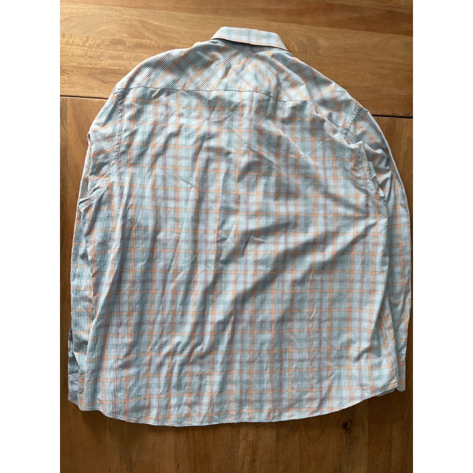Johnston & Murphy Johnston & Murphy Shirt Mens 2XL Button-Up Long Sleeve Collared Knit Cotton Geometric Multicolor Casual Size US XXL / EU 58 / 5 - 2 Thumbnail