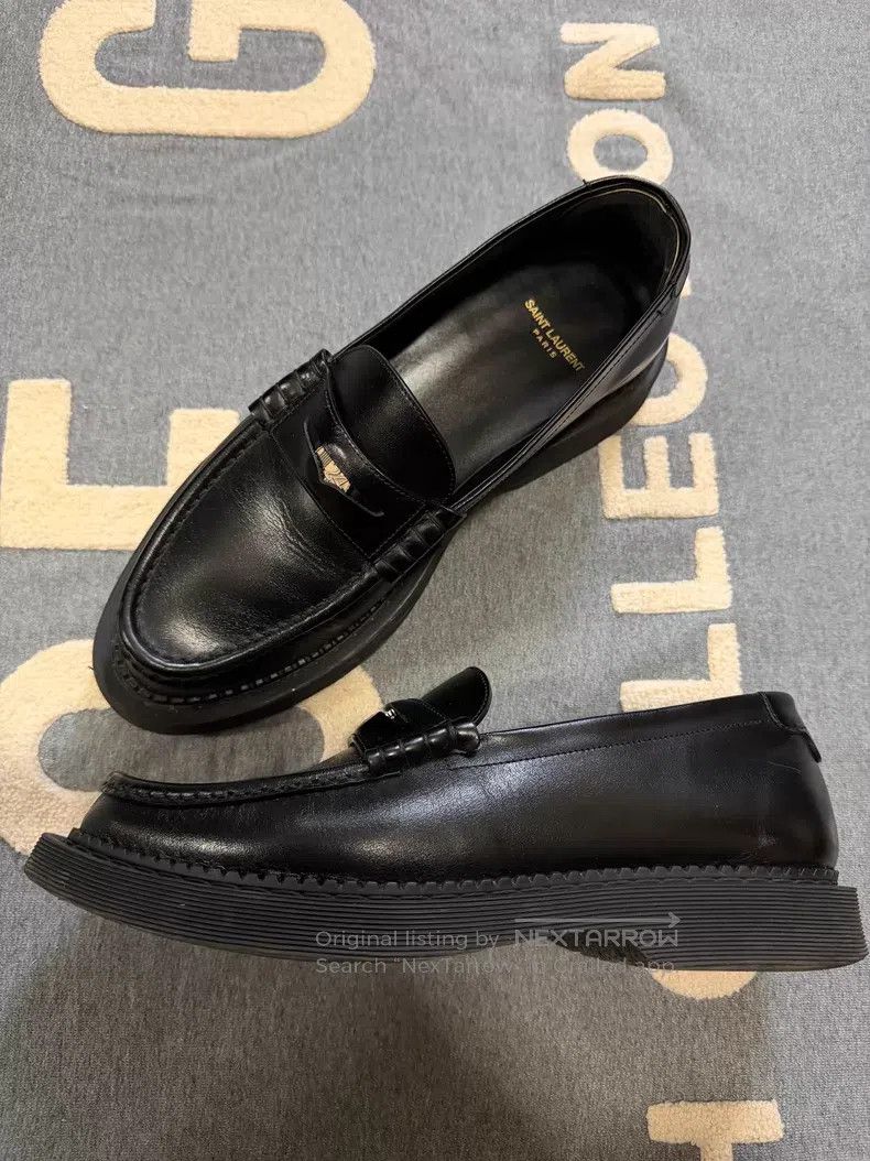 Saint Laurent Paris Saint Laurent Paris Penny Loafers Size US 8 / EU 41 - 1 Thumbnail