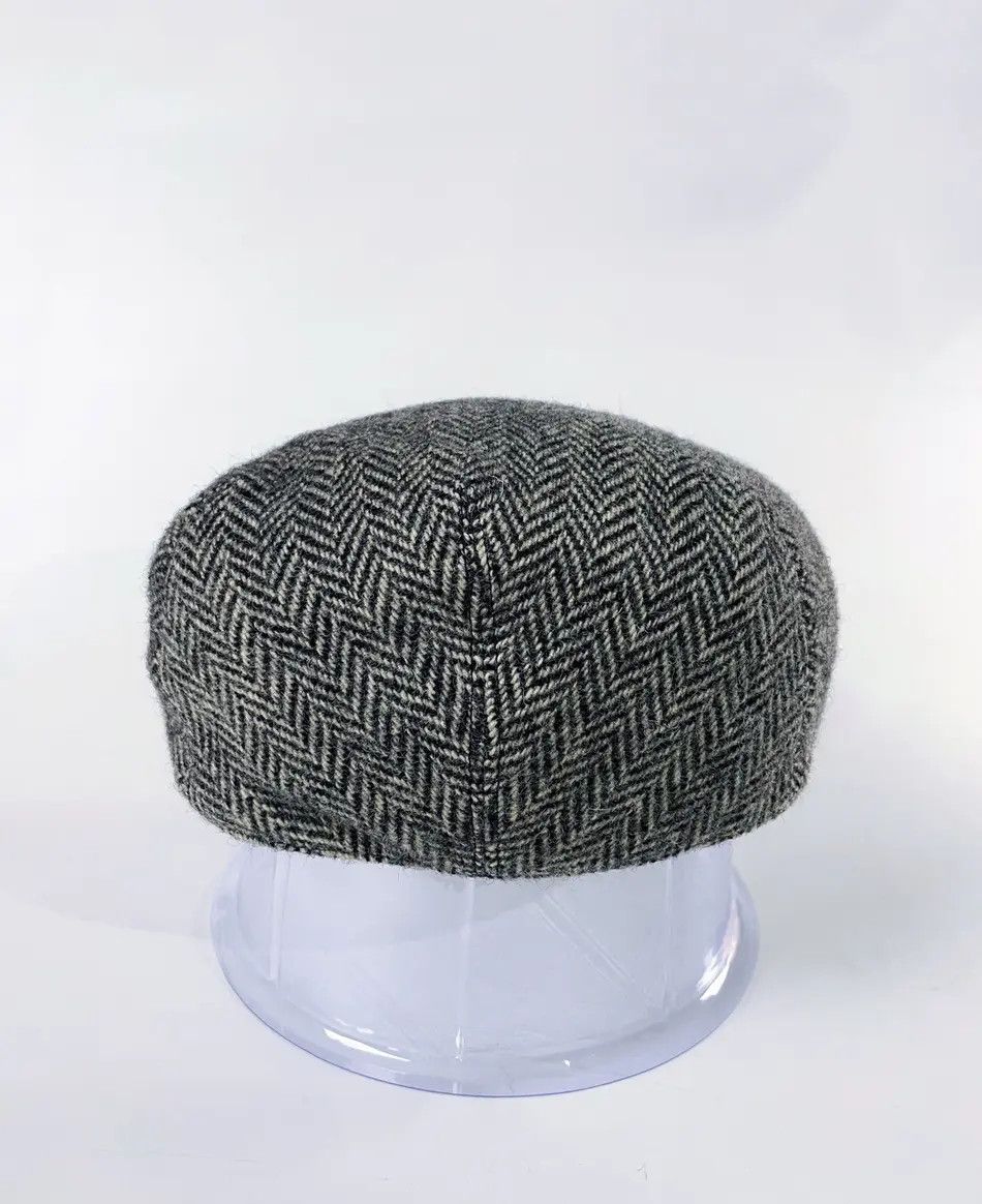 Ralph Lauren × Rugby Ralph Lauren RL Rugby Wool Tweed Thick Flat Cap Beret Hat Peaked Cap Size ONE SIZE - 3 Thumbnail