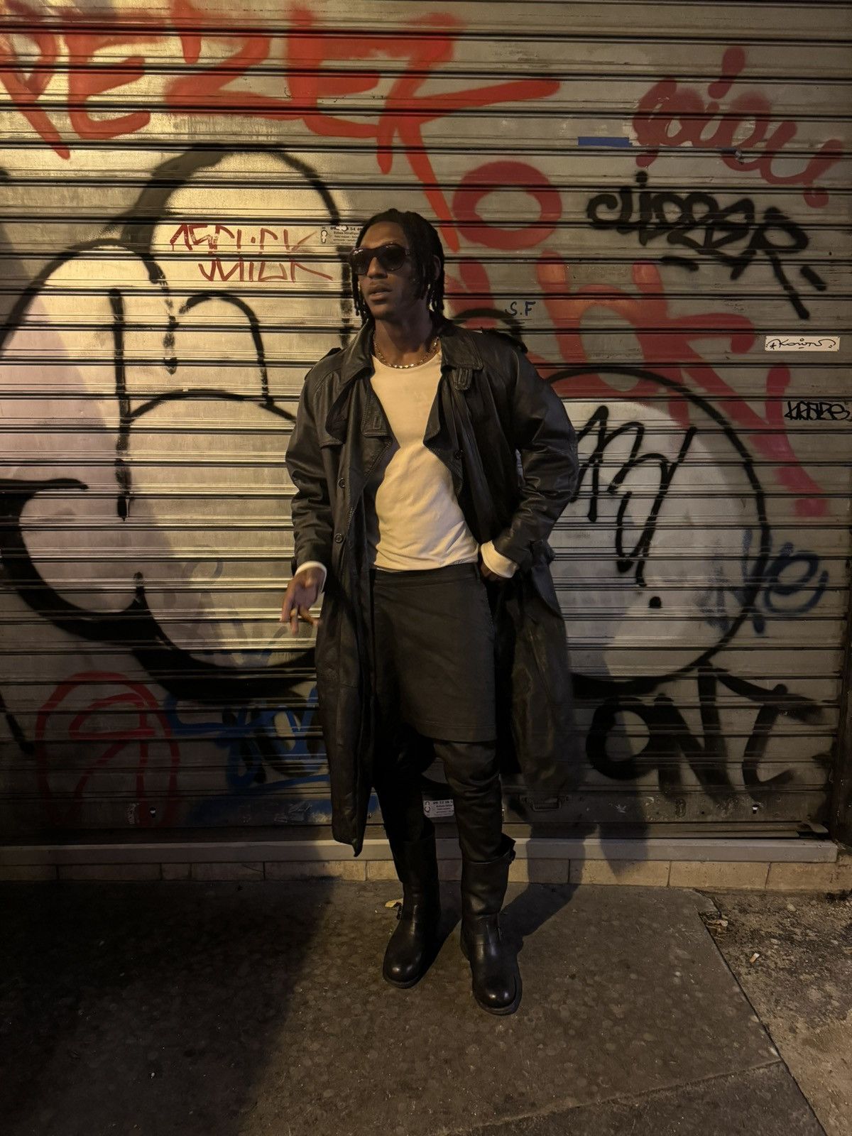 Rick Owens Drkshdw Rick Owens Waxed Kilted Jeans Size US 32 / EU 48 - 7 Thumbnail