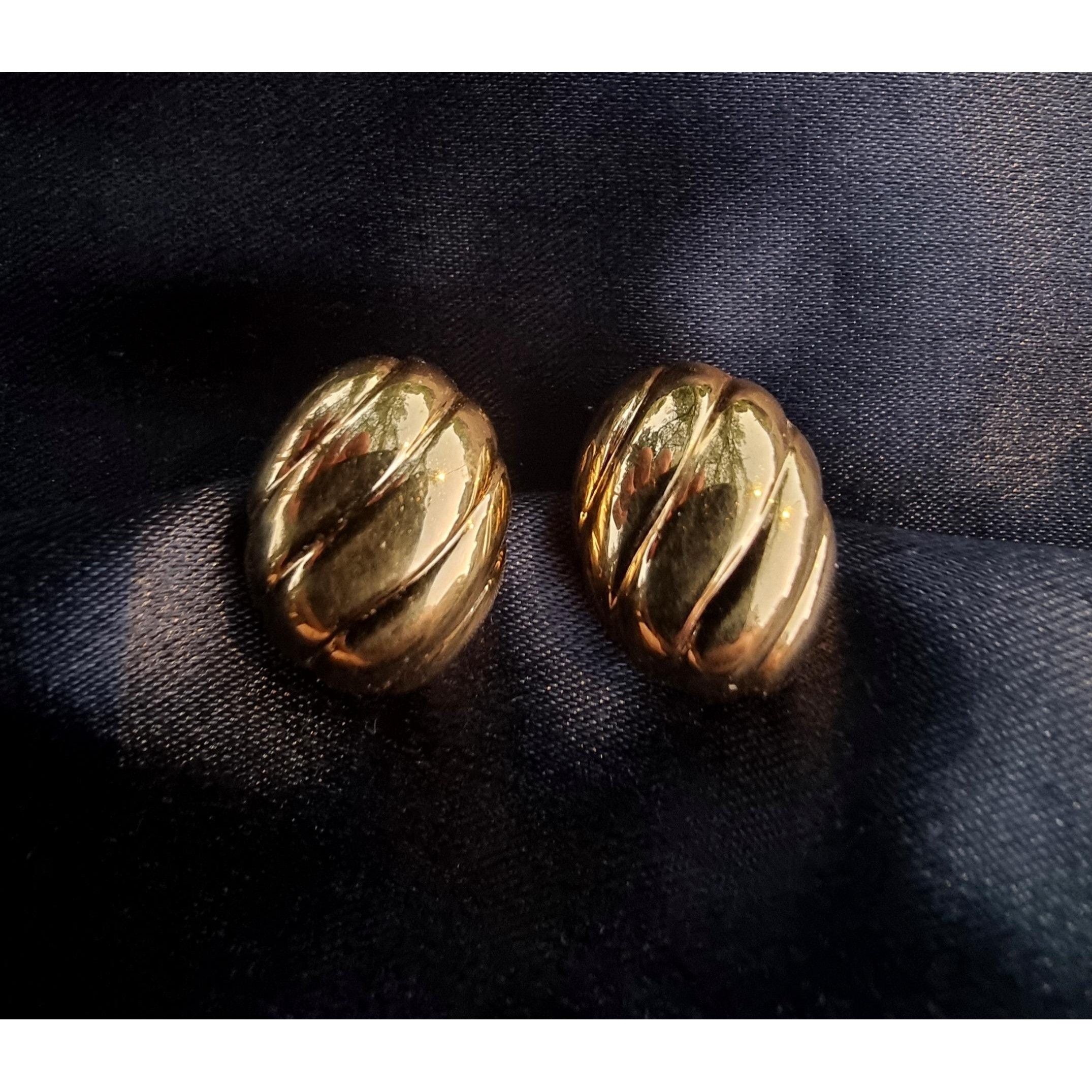 Other Vintage NAPIER 1990s Signed Gold Toned Earrings Size ONE SIZE - 3 Thumbnail