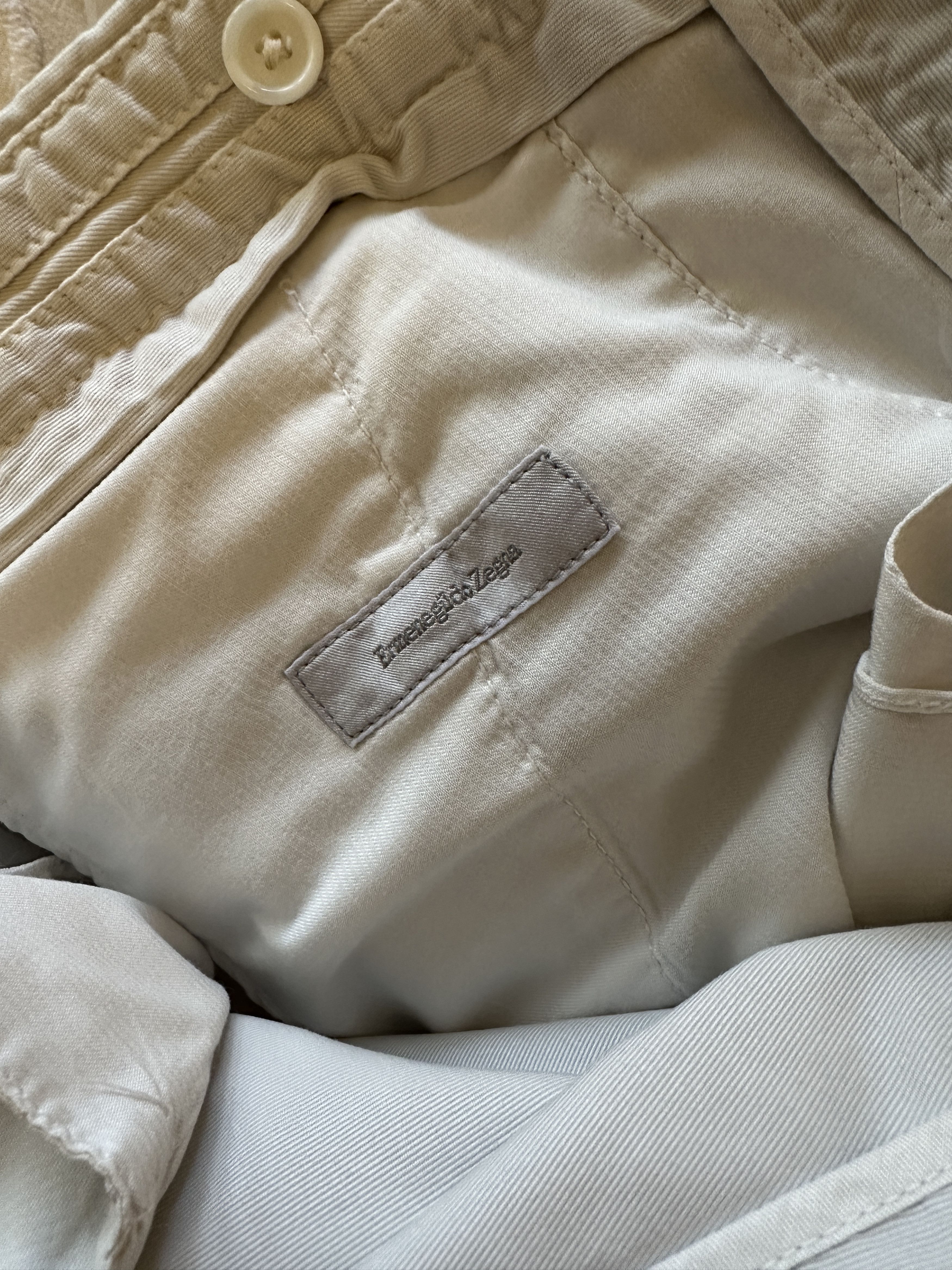 Ermenegildo Zegna Ermenegildo Zegna Men’s Cotton Khaki Pants — 33x30 Size US 33 - 3 Thumbnail