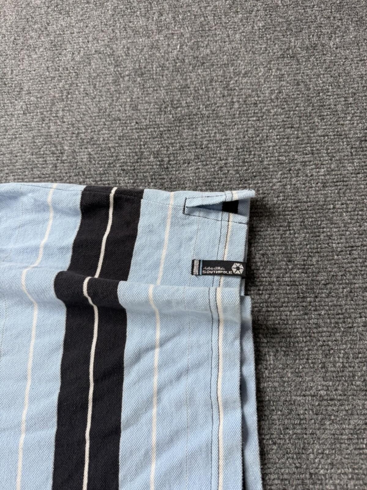 Southpole Vintage Y2K Southpole Striped Polo Shirt Blue Black XL Size US XL / EU 56 / 4 - 4 Thumbnail