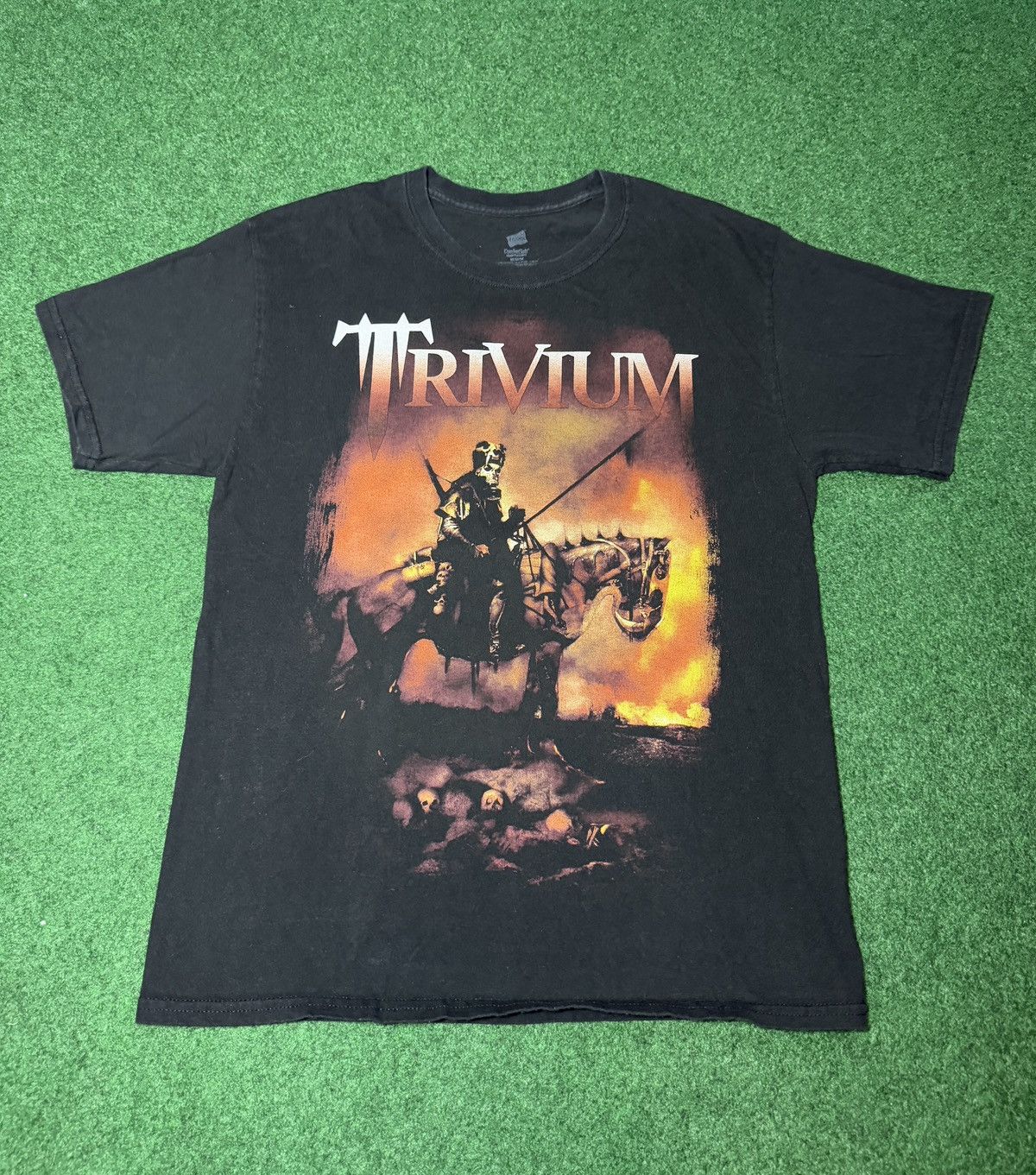 Band Tees Y2K Trivium The Crusade Death Rider Metal Band T Shirt Size US M / EU 48-50 / 2 - 1 Thumbnail