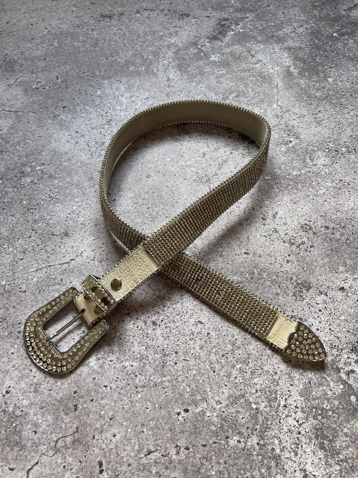 Other Vintage B.B Simon Style Chrystal Rhinestones Belt Y2K Size ONE SIZE - 8 Thumbnail