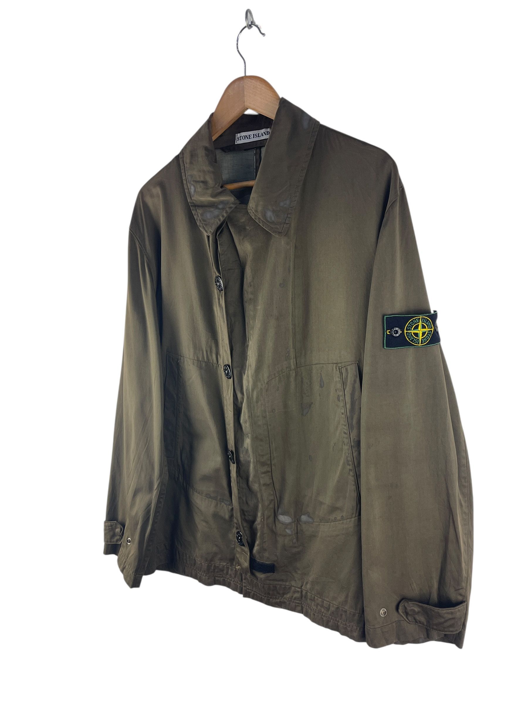Stone Island Vintage Stone Island Raso Gommato Jacket – Made in Italy Size L / US 10 / IT 46 - 6 Thumbnail