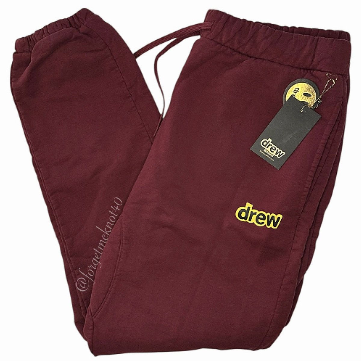 Nwt Size XL Drew House Secret Burgundy Sweatpants