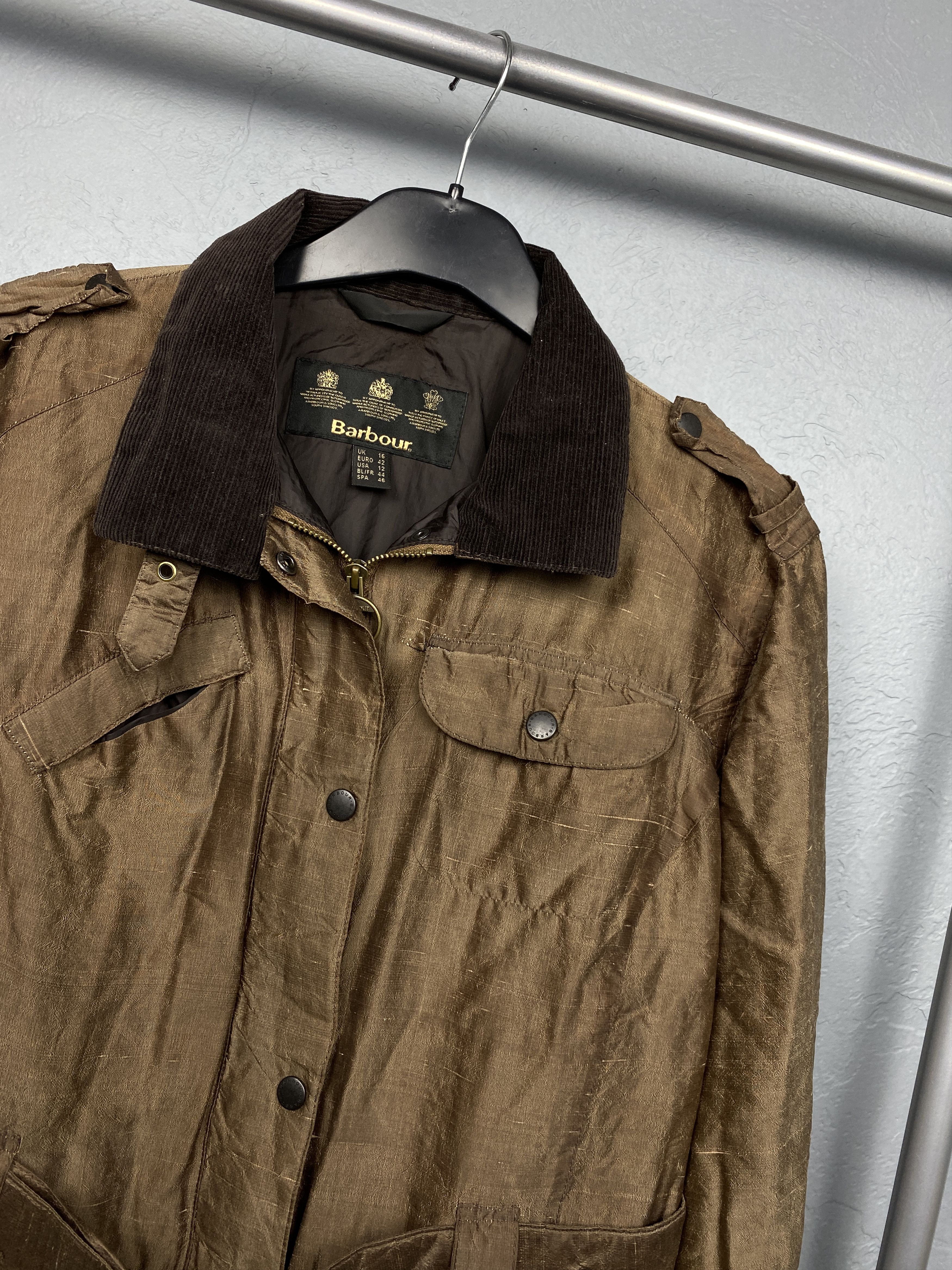 Barbour Barbour Vintage Womens Flyweight Wax Amelia Jacket Size XL / US 12-14 / IT 48-50 - 2 Thumbnail