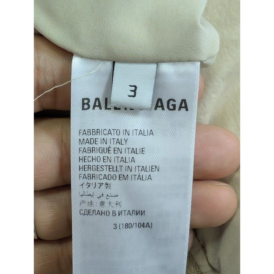 Balenciaga o1rshd1 Hooded Jacket in Beige Size US L / EU 52-54 / 3 - 20 Thumbnail