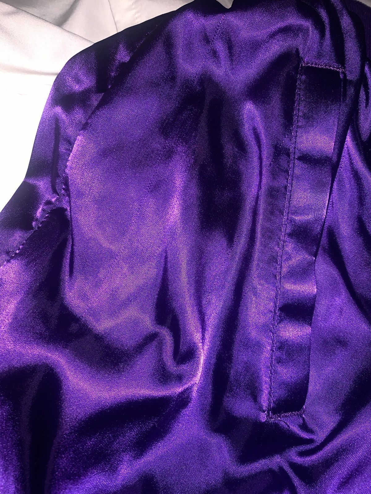 Other × Vintage Purple Satin Bomber Jacket Fully Embroidered Size US L / EU 52-54 / 3 - 7 Thumbnail