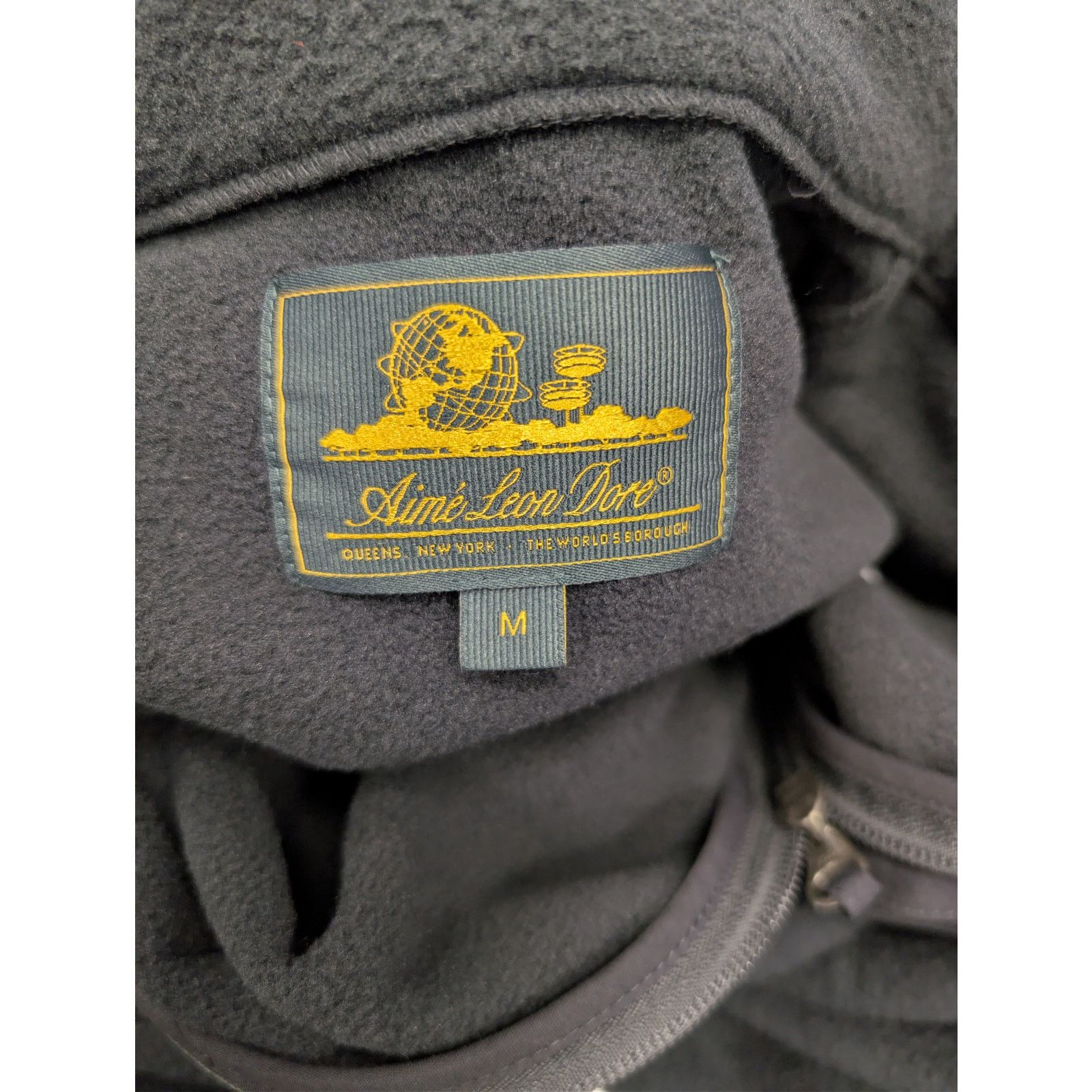 Aime Leon Dore o1rshd1 Unisphere Low Pile Fleece Pullover Jacket in Black Size US M / EU 48-50 / 2 - 22 Thumbnail