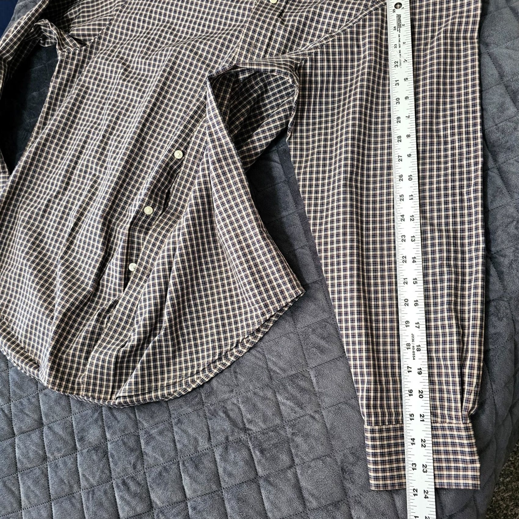 Haggar Haggar Button-Down Shirt Mens Size L Brown Check Long Sleeve Casual Pocket Shirt Size US L / EU 52-54 / 3 - 7 Thumbnail