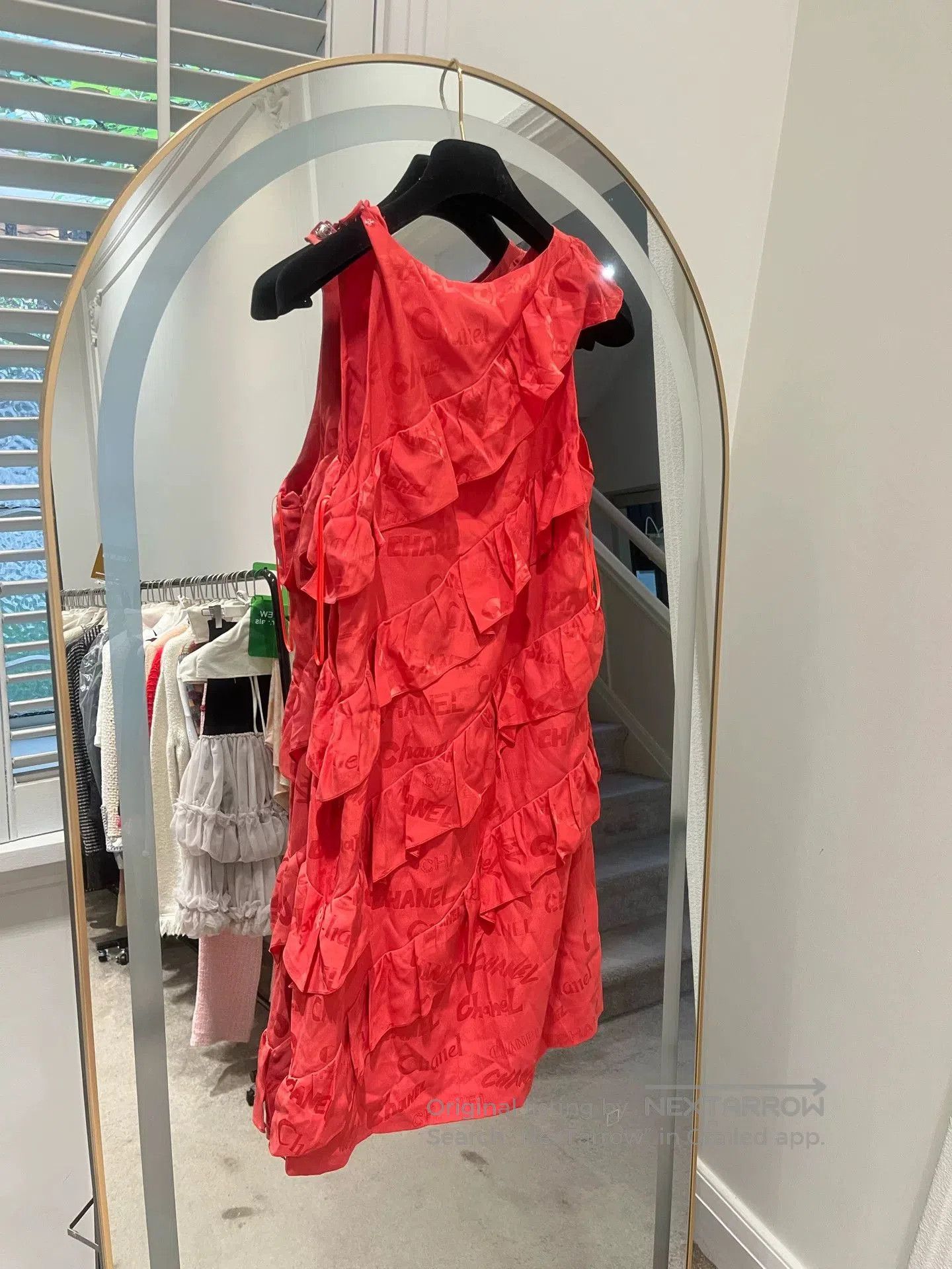 Chanel Chanel 22P Watermelon Red Silk Dress. Size US M / EU 48-50 / 2 - 2 Thumbnail