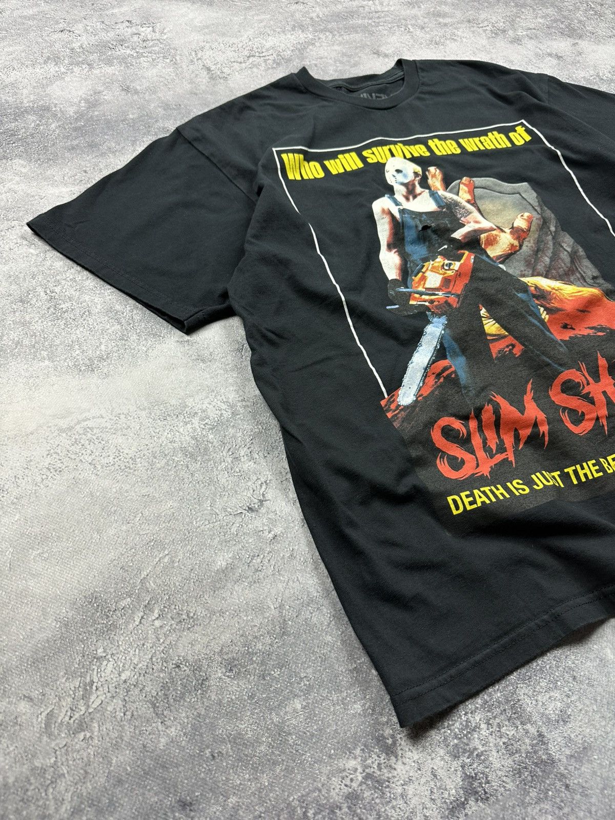 Eminem Vintage Eminem T Shirt Slim Shady Rare Black Rap y2k tees Size US XL / EU 56 / 4 - 2 Thumbnail
