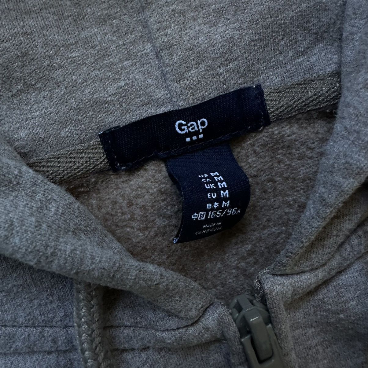 Gap VTG Women’s Gap Zip Hoodie Brown Size M Grunge Avant-garde Size M / US 6-8 / IT 42-44 - 12 Thumbnail