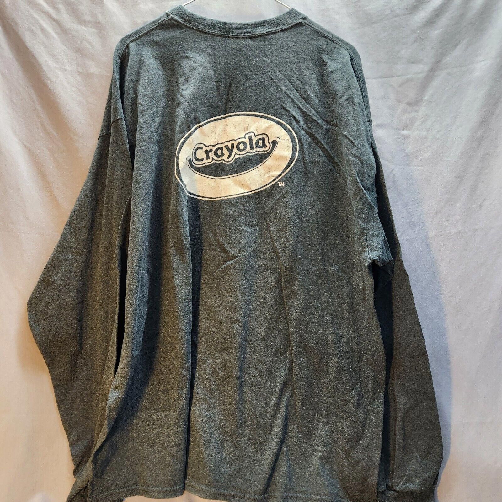 Designer Crayola Easton PA Staff Long Sleeve Tshirt Grey Size 2XL Size US XXL / EU 58 / 5 - 5 Thumbnail