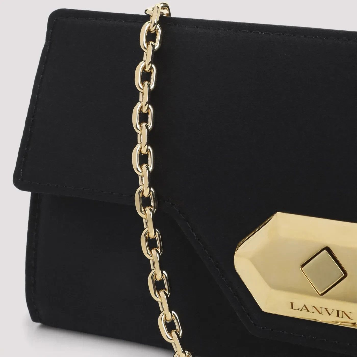 Lanvin LANVIN Black Invitation Evening Small Shoulder Bag New Size ONE SIZE - 4 Thumbnail