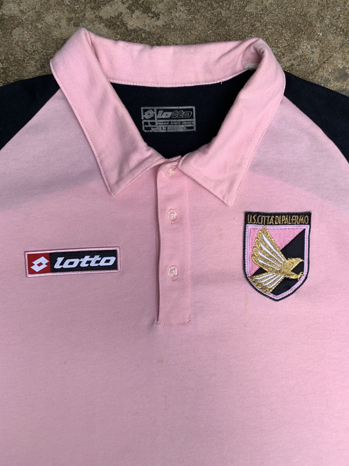 Lotto Sport 2000s Lotto FC Palermo Serie A Multicolor Polo Shirt Size US L / EU 52-54 / 3 - 3 Thumbnail