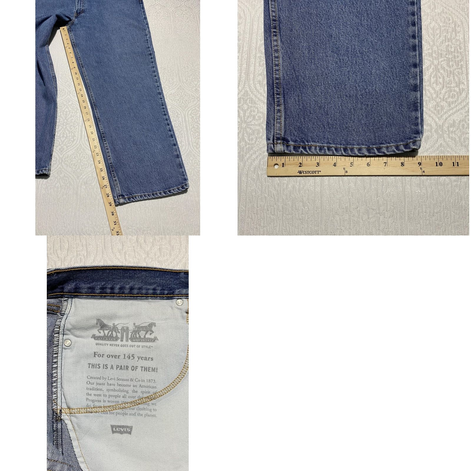 Levi's Levi's Jeans 42x29 Levis 550 Relaxed Fit Denim Blue Men Straight 5-Pocket Vintage? No (adjust) Size US 42 / EU 58 - 8 Thumbnail