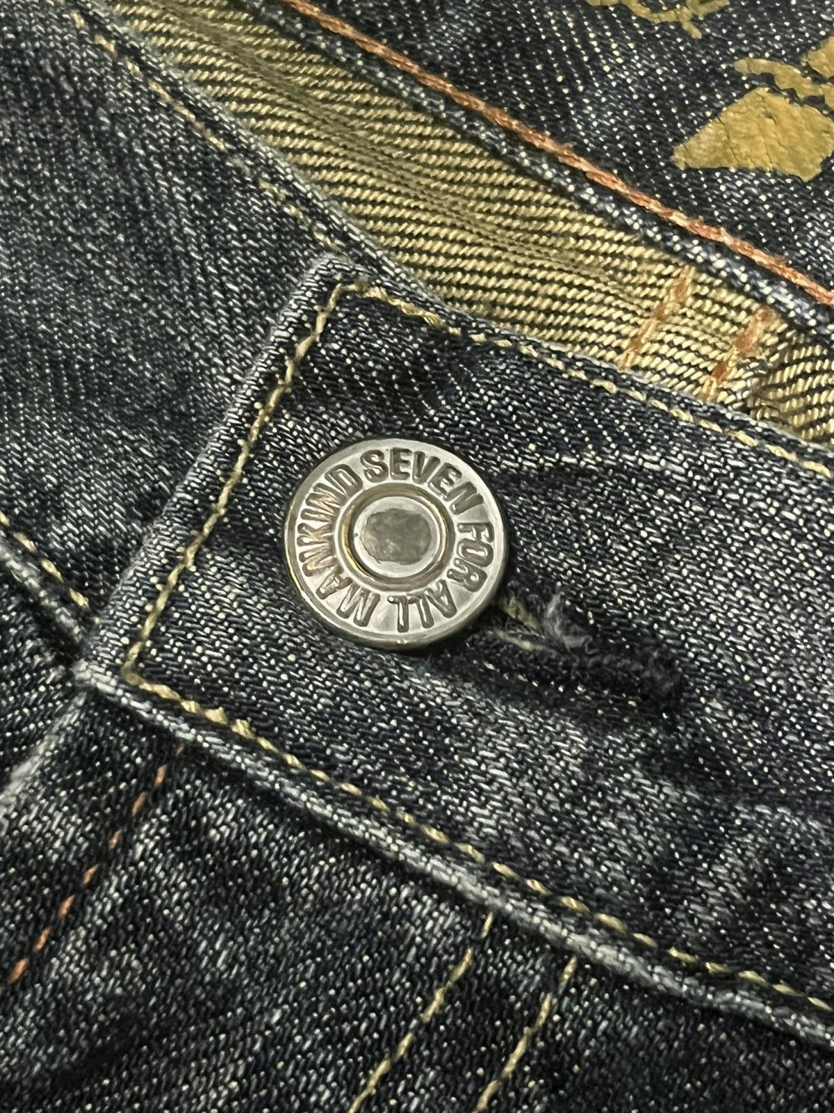 7 For All Mankind ⚡️Crazy⚡️7 For All Mankind Sand Wash Whiskering Flare Jeans Size US 34 / EU 50 - 5 Thumbnail