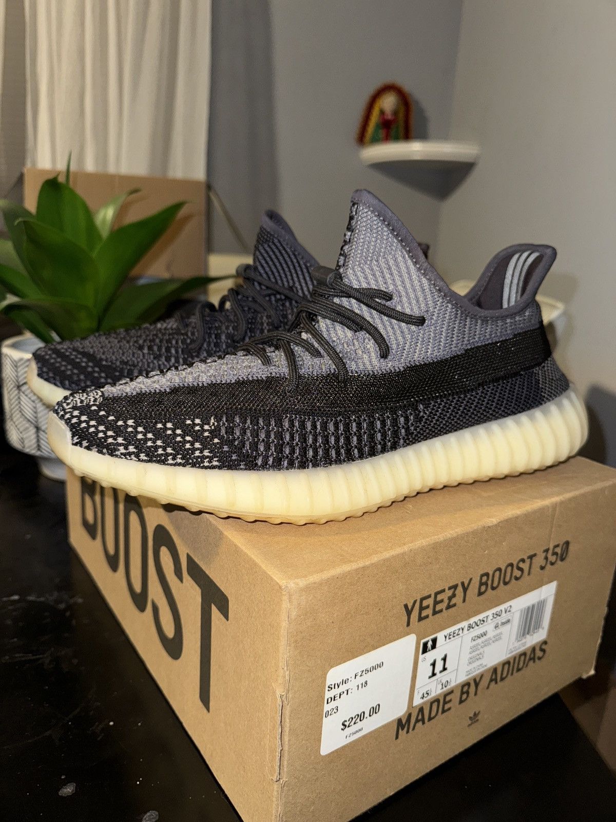 Adidas × Kanye West 350 carbon yeezy Size US 11 / EU 44 - 1 Thumbnail