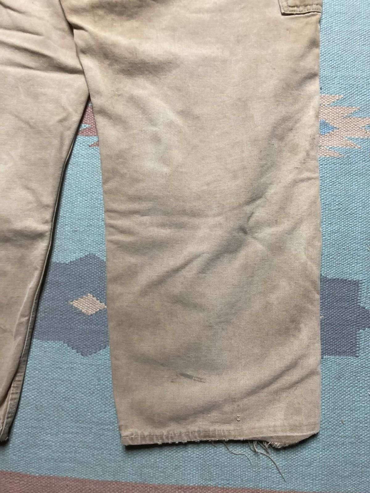 Vintage 1960s 70s carhartt overalls double knee canvas Big C 40x27 Size US 40 / EU 56 - 13 Thumbnail