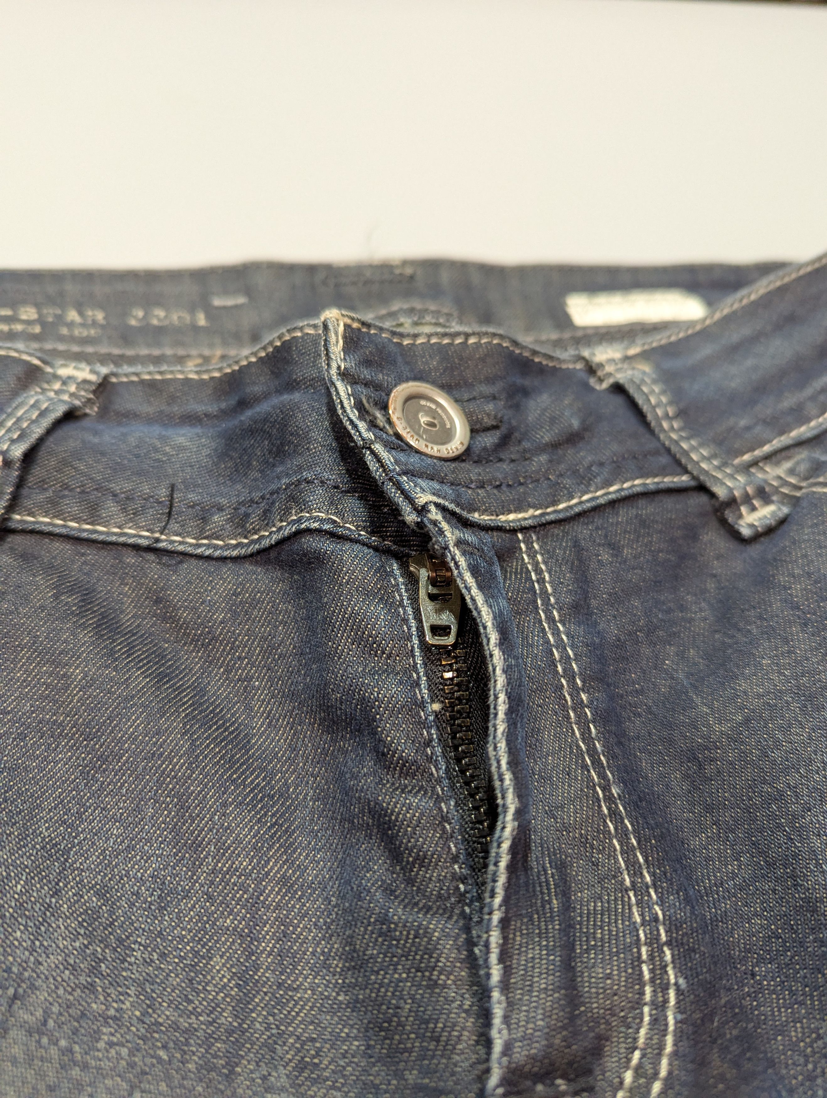 G-Star × Vintage G-Star RAW 3310 Women's Skinny Dark Blue Distressed Jeans Size 32" / US 10 / IT 46 - 5 Thumbnail