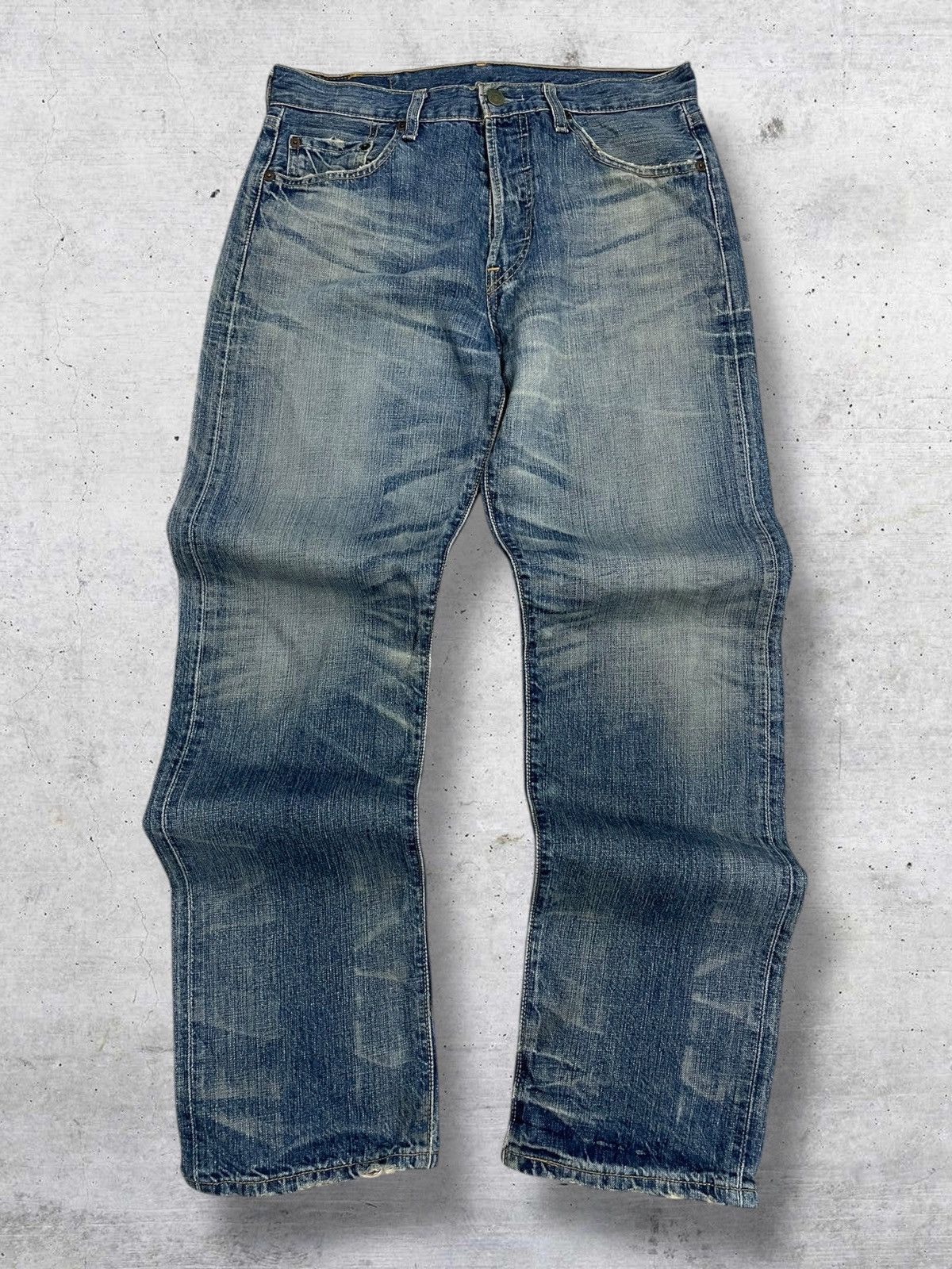 Levi's Vintage Clothing VINTAGE 501 LEVIS USA DESIGNER 90S OG DISTRESSED MUD STYLE Size US 30 / EU 46 - 1 Thumbnail