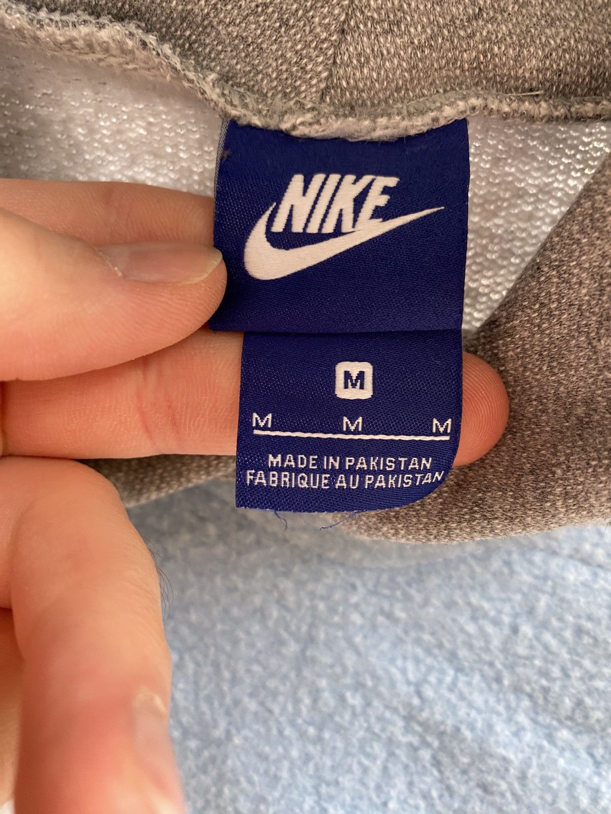 Nike × Vintage Vintage Nike Custom Big Center Swoosh Oversize Hoodie Y2K Size US M / EU 48-50 / 2 - 2 Thumbnail