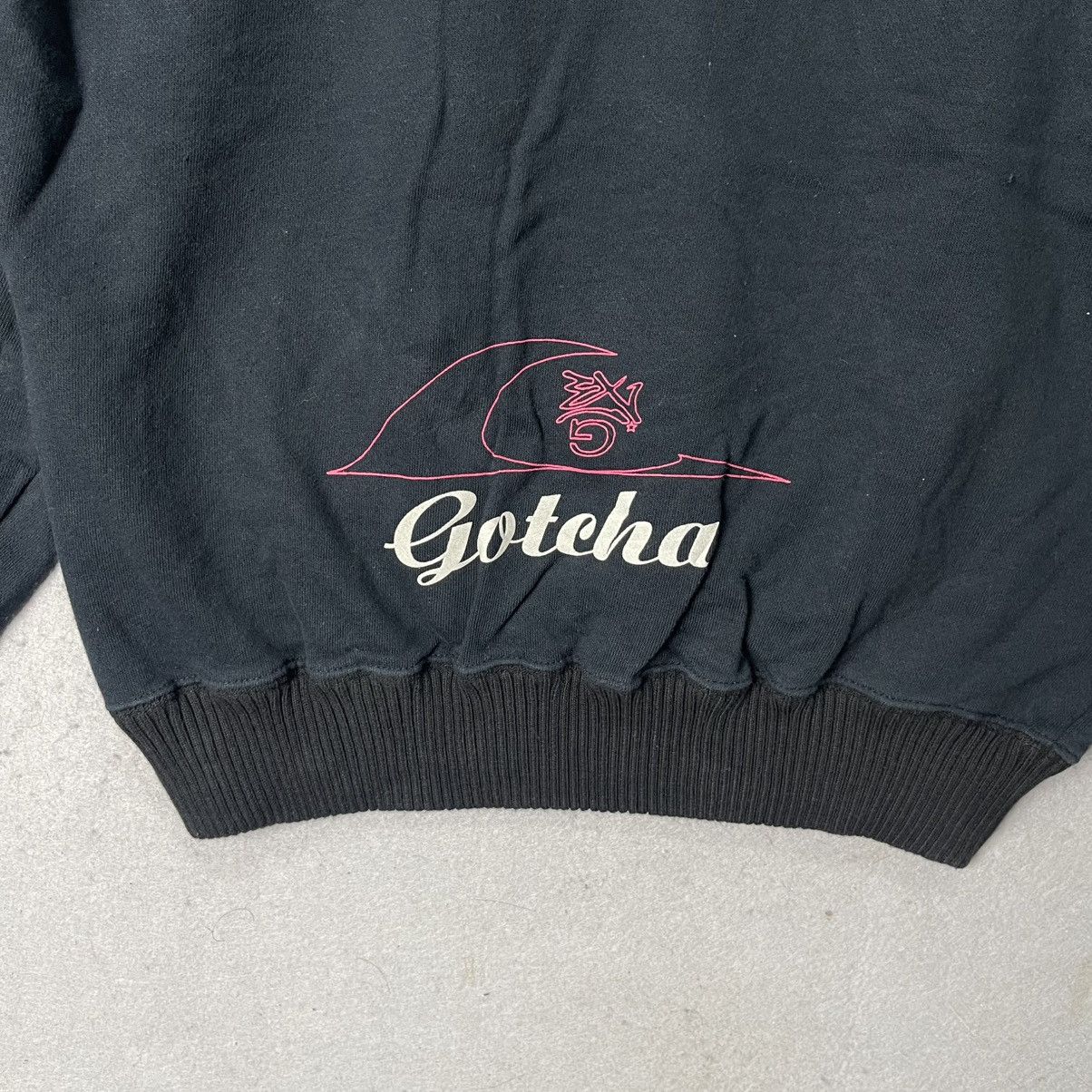 Gotcha Vintage GOTCHA Surf Hoodie Black Graphic Logo Size L Size US M / EU 48-50 / 2 - 8 Thumbnail