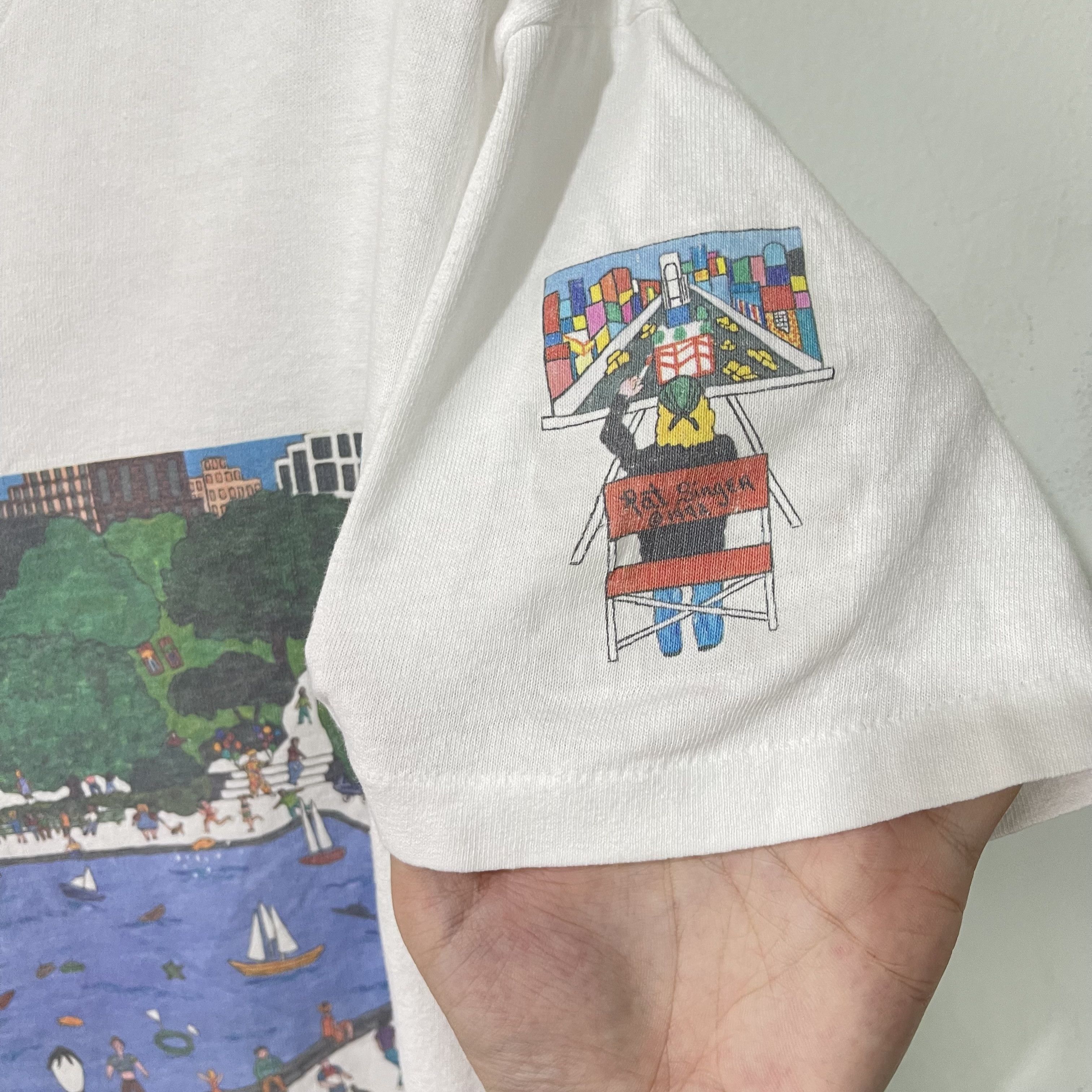 Vintage Vintage 90s Central Park New York T-Shirt Size US M / EU 48-50 / 2 - 5 Thumbnail