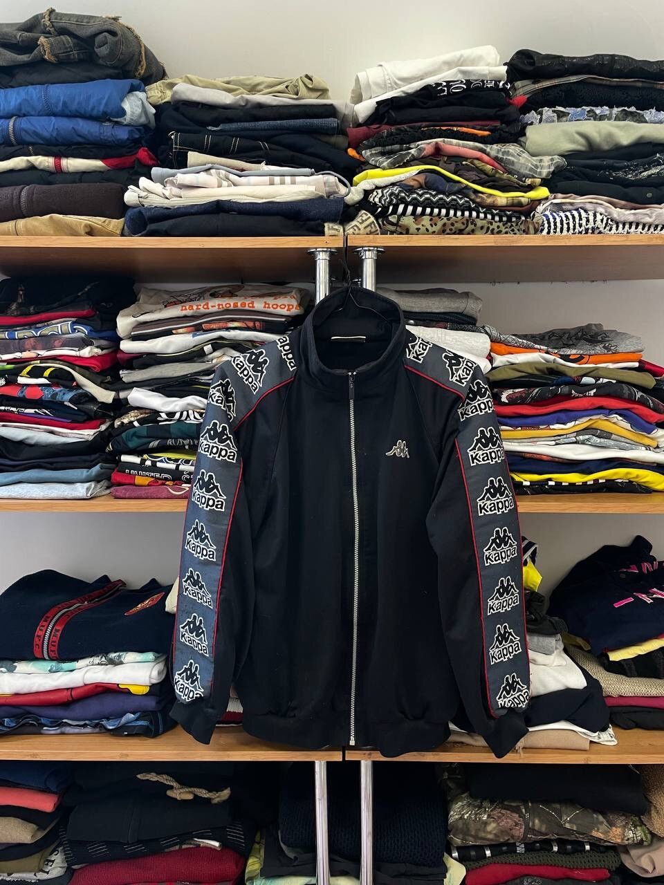 Kappa Kappa Black/Red 80s Vintage Tracksuit Jacket - Medium/S Size US S / EU 44-46 / 1 - 1 Thumbnail