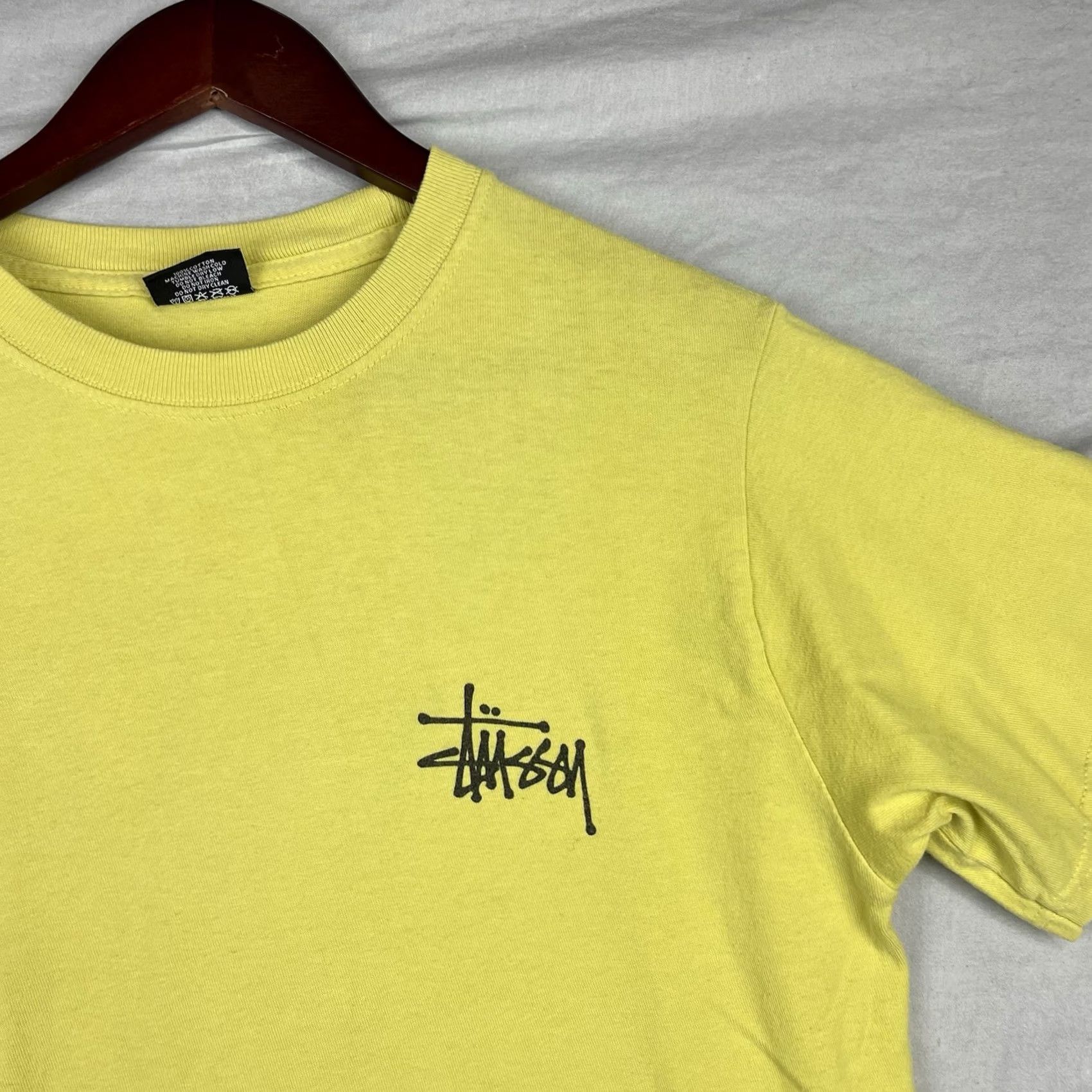 Vintage Stussy Shirt Mens Small Yellow Skate Inna Rub A Dub Style Tee Stüssy Tee Shirt Size US S / EU 44-46 / 1 - 3 Thumbnail