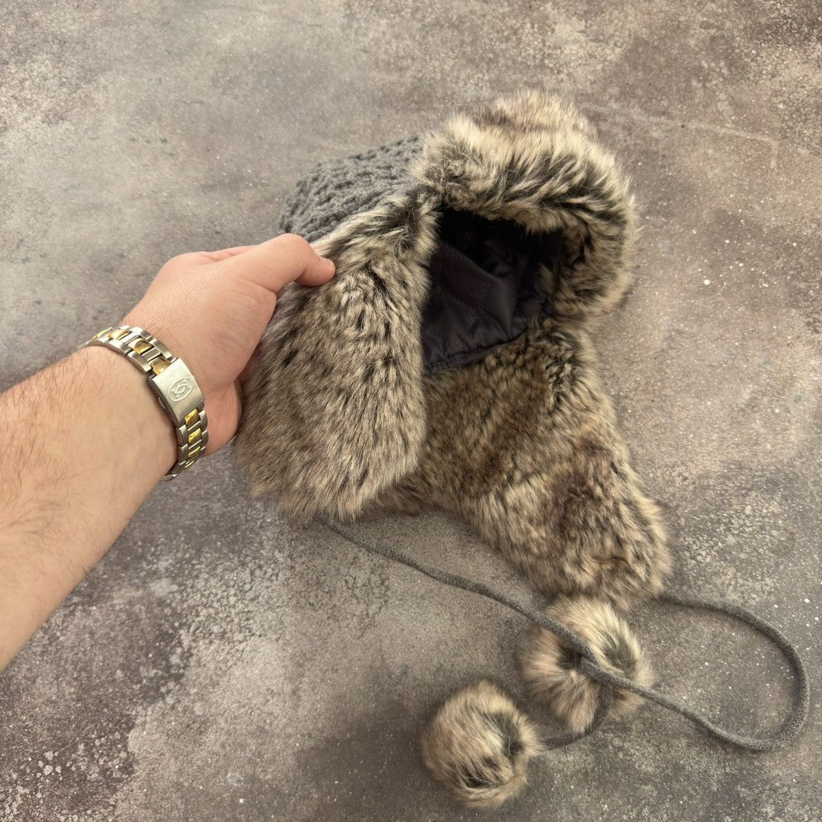 20471120 × If Six Was Nine Vintage 2000's Faux Fur Y2K Ushanka Hat Size ONE SIZE - 6 Thumbnail